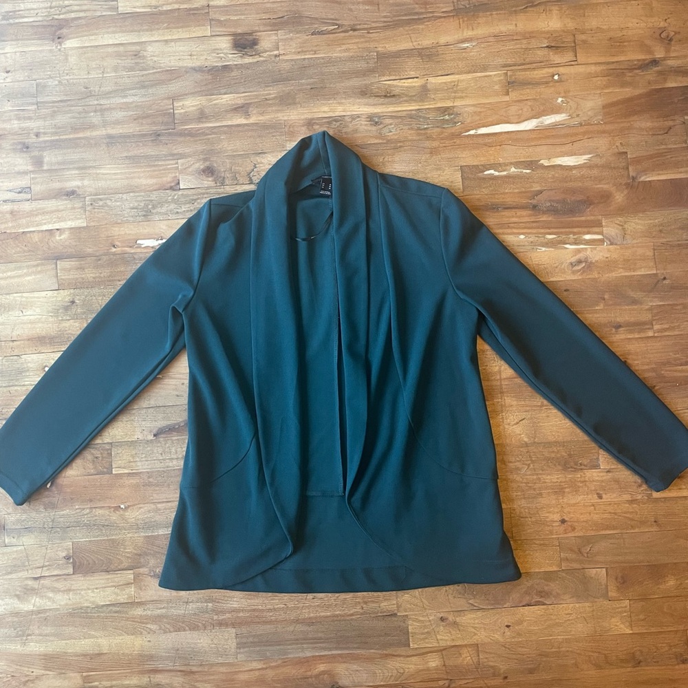 Forever21 Green Blazer Pants Set